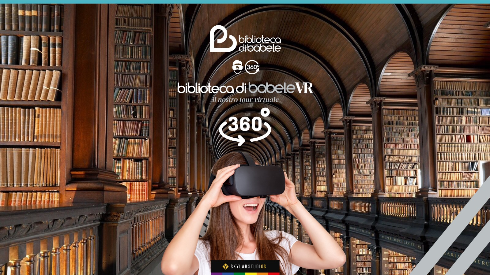 virtual tour biblioteca di babele